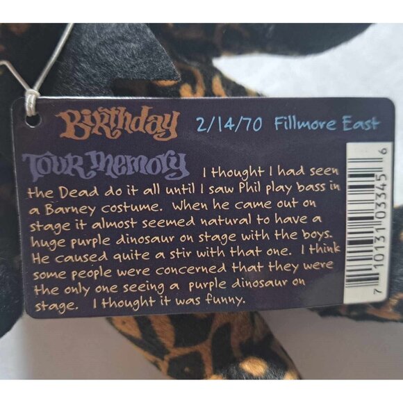 Dark Hollow Bear Grateful Dead Beanie Limited Edition Plush Doll Collectible - Picture 4 of 4